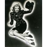 DIETRICH MARLENE: (1901-1992) German-born American actress. Vintage signed 10.5 x 13.