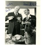 ALL THE WAY UP: Signed 8 x 10 photograph by both Warren Mitchell (Fred Midway) and Bill Fraser