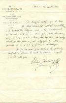 [AUTOGRAPH COLLECTING]: CHARAVAY MARIN-ETIENNE (1848-1899)