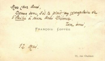 COPPEE FRANCOIS: (1842-1908)