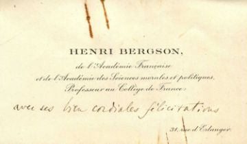 BERGSON HENRI: (1859-1941)