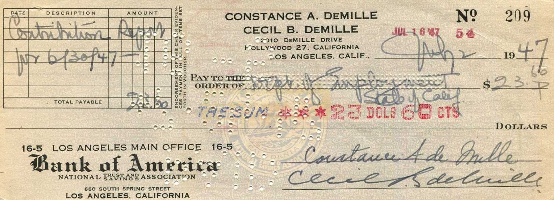 DEMILLE CECIL B.: (1881-1959)