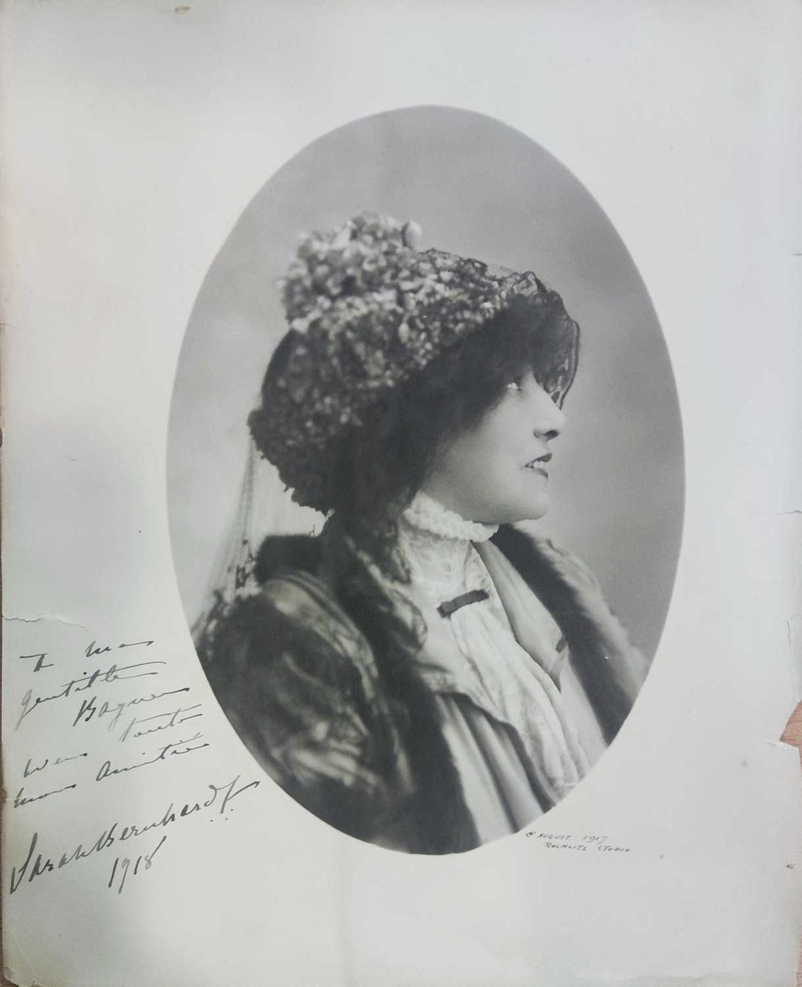 BERNHARDT SARAH: (1844-1923)