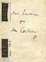 COCTEAU JEAN: (1889-1963) French poet, playwright, novelist, artist, filmmaker and critic.