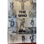 An original advertising poster for The Who, printed in England, 152cms by 101cms
