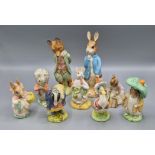 A Royal Albert Beatrix Potter figure Foxy whiskered Gentleman together with another similar Peter