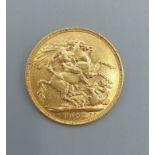 An Edwardian gold full sovereign dated 1907