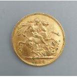 A George V gold full sovereign dated 1928