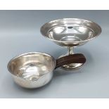 A Sterling silver comport together with a 925 silver pan