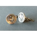 A pair of Sterling silver cufflinks by Georg Jensen