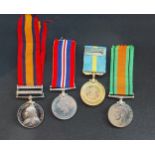 A Queens South Africa medal awarded to number 68173 Gunner H.C. Thomas 76th BTY - RFA with two bars,