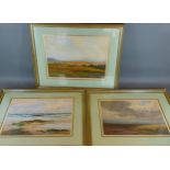 William Turnbull, seascape, watercolours, signed, 26cms by 38cms, together with two other William