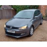 A Volkswagen Polo Match S 1.4 automatic, grey, 5 door hatchback, 23,000 miles, Registration number