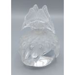 A Lalique glass Butterfly scent bottle, 12cms tall