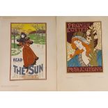 After Louis J. Rhead, Read The Sun, Lithograph together with another, Prangs Easter Publications,