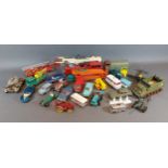 A Dinky toys Shado 2 together with a collection of die cast model vehicles by Corgi, Matchbox and