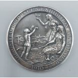 The United Provinces Exhibition Allahabad 1910 medallion, by Goldsmith and Silversmiths Company