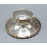 A Sheffield silver capstan inkwell