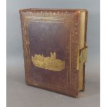 A Victorian musical photograph album containing many early photographs