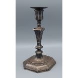 A George V silver candlestick in the 18th Century style, Sheffield 1913, 22cms tall