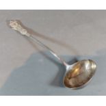 A Victorian silver ladle, London 1851 maker George Adams, 8ozs