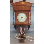 A 19th Century mahogany wall clock, the circular painted dial inscribed Samuel Collings, Thornbury