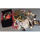 A collection of jewellery and watches to include necklaces, bangles and other jewellery