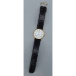 A Longines Resence quartz wristwatch with leather strap