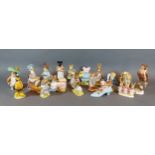 A collection of seventeen Beswick Beatrix Potters figures to include Peter Rabbit, Pickles,