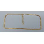 An 18ct gold linked necklace, 15gms, 42cms long