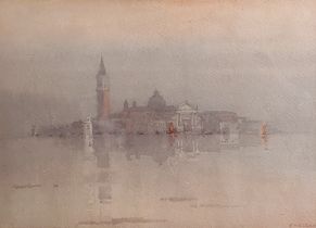 Frank Kelsey, Venetian scene, watercolour, signed, 24.5cms x 34cms
