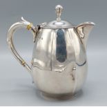 A sheffield silver coffee pot with shaped handle, 11ozs, 14cms tall