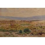 William Snell Morrish, a view of Dartmoor, watercolour, signed and dated 1880, 27cms x 43cms