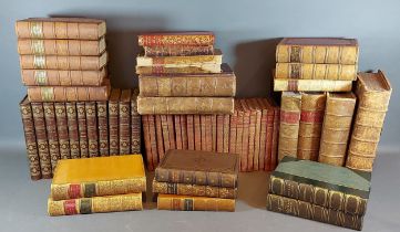 Rudyard Kipling, twenty two volumes together with a collection of leather bound books