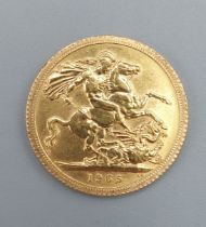 A full gold sovereign dated 1965