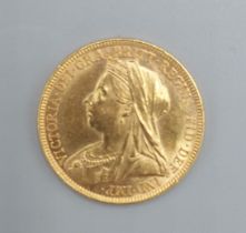 A Victorian full gold Sovereign dated 1897