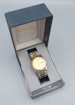 A Seiko stainless steel cased automatic gentlemans wristwatch
