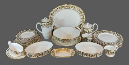 A Royal Worcester Windsor pattern eight place tea, coffee and dinner service