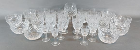 A set of eight Waterford Alana pattern whiskey tumblers together with a collection of matching