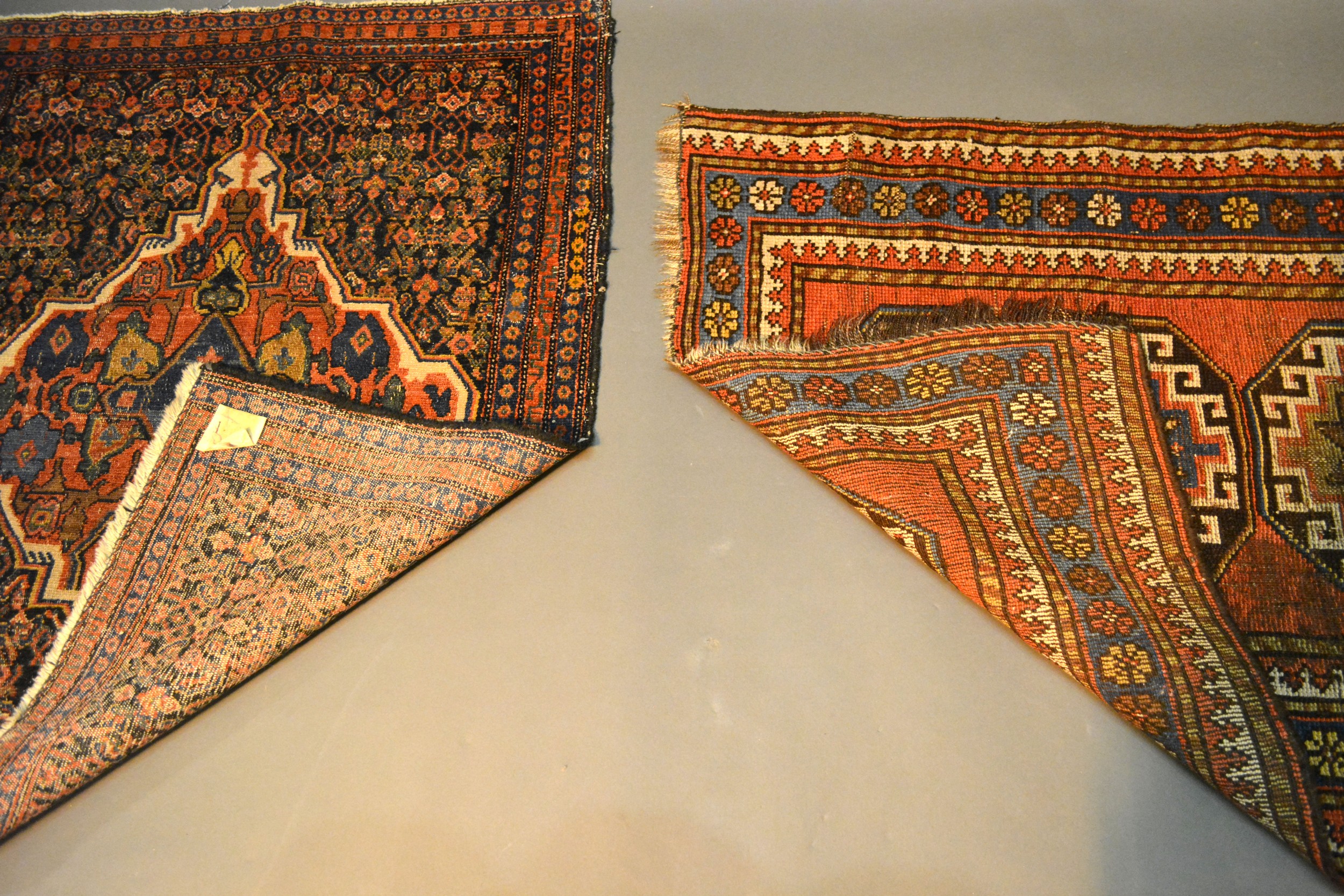A North West Persian Woollen Small Rug with four central guls within multiple borders, 121 x 79 - Image 3 of 3