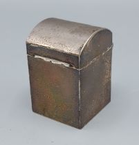 A Birmingham silver small dome topped box, 5.5cms tall