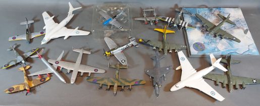 A large collection of Corgi model aeroplanes and other model aeroplanes, some with original boxes