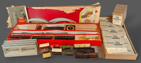 A Trix Twin Railway locomotive and tender LMS 6200, within original box, together with a