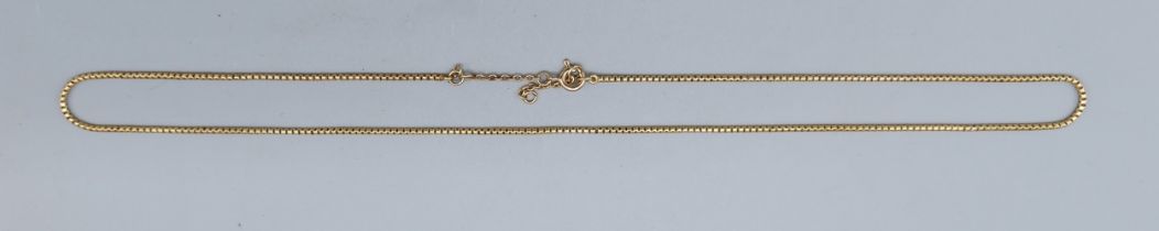 A 9ct gold linked neck chain, 8gms