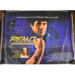 Film Poster - 'Reno' Unarmed and dangerous-starring Joel Grey-measurements 100cm x 76cm-poor-good
