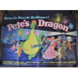 Film Poster Walt Disney 'Pete's Dragon' starring Helen Reddy, Jim Dale & Mickey Rooney. Measures