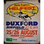 Daily Express 'Helifest' Duxford Airfield Cambridge, measurements 85cm x 75cm poster sides