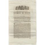 George III Act of Parliament concerning annuities on Cuthbert Lord Collingwood, 22nd March 1806 - An
