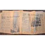 The Daily Telegraph-2 complete newspapers Tuesday 25th May-Monday 21st June 1982-(Falkland's War)-