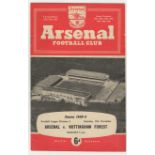 1969-1958-9 Arsenal v Nottingham Forest-(Saturday 15th November)
